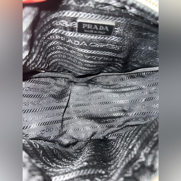 Prada Triangle Leather Shoulder Bag in Sand Beige LIKE NEW - Picture 15 of 16